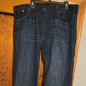 Levi's Blue Straight-Leg Jeans with Classic Indigo Wash